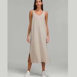 LULULEMON / 6 / Women's V-Neck Reversible Side Split Casual Midi Length Dress